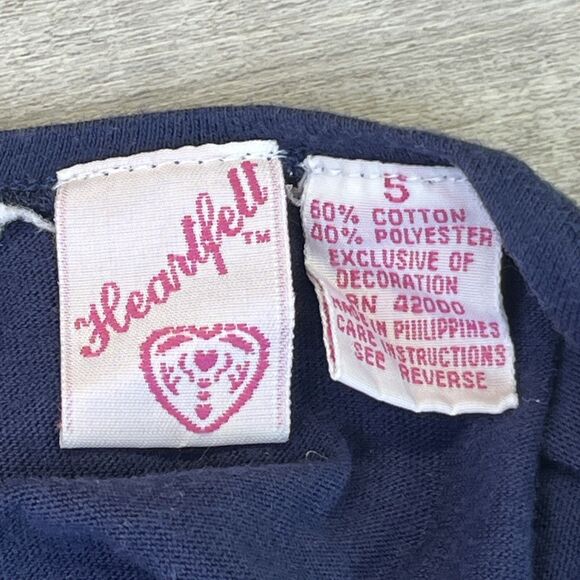 Heartfelt Little Girls 5 Navy Nautical Flags Star Dress 90s Vintage Tank Top - Picture 10 of 10